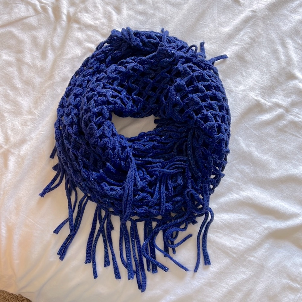 Royal Blue Infinity Scarf. EUC